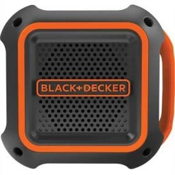 Lautsprecher Boxen BLACK+DECKER 18 V Bluetooth-Lautsprecher (schwarz/orange, Bluetooth, Klinke)