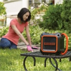 Lautsprecher Boxen BLACK+DECKER 18 V Bluetooth-Lautsprecher (schwarz/orange, Bluetooth, Klinke) -Lautsprecher Verkäufe BLACK DECKER 18 V Bluetooth Lautsprecher@@9wfxdb00 5