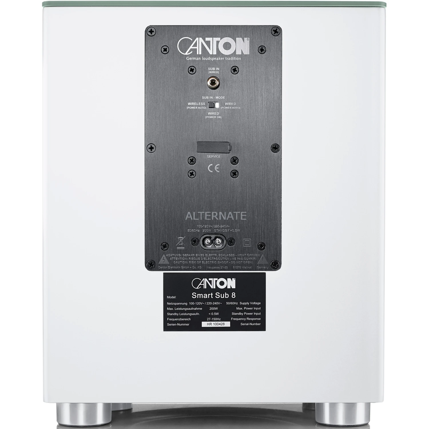 Lautsprecher Boxen Canton Smart SUB 8, Lautsprecher (weiß) 6 Lautsprecher Boxen Canton Smart SUB 8, Lautsprecher (weiß) – Bild 4