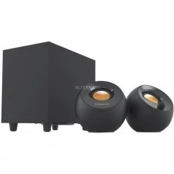 Lautsprecher Boxen Creative Pebble Plus, Lautsprecher (schwarz, Klinke, USB)