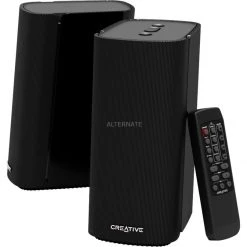 Creative T100, PC-Lautsprecher (schwarz, Bluetooth, Optisch, Klinke, USB)