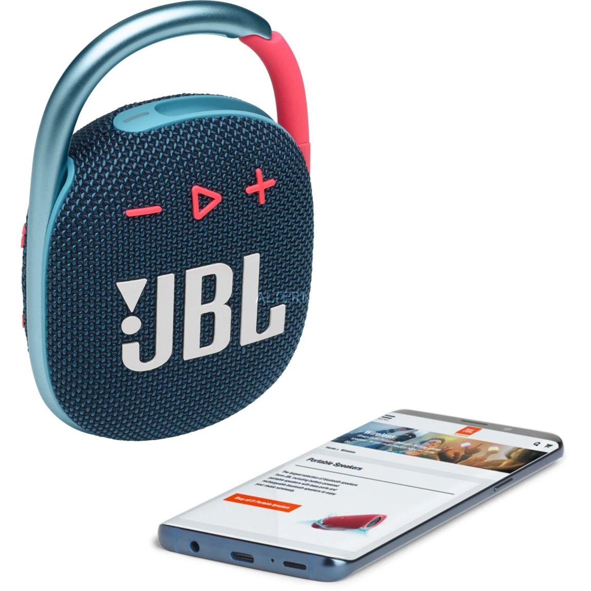 Lautsprecher Boxen JBL Clip 4, Lautsprecher (blau/rosa, Bluetooth 5.1, IP67) 8 Lautsprecher Boxen JBL Clip 4, Lautsprecher (blau/rosa, Bluetooth 5.1, IP67) – Bild 6