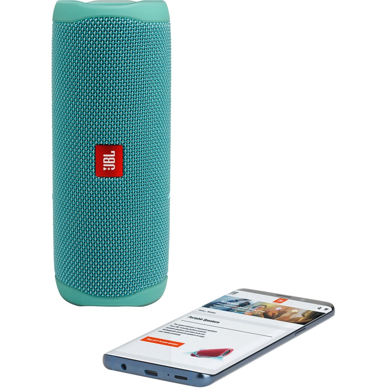 Lautsprecher Boxen JBL Flip 5, Lautsprecher (türkis, USB-C, Bluetooth, IPX7) 6 Lautsprecher Boxen JBL Flip 5, Lautsprecher (türkis, USB-C, Bluetooth, IPX7) – Bild 4
