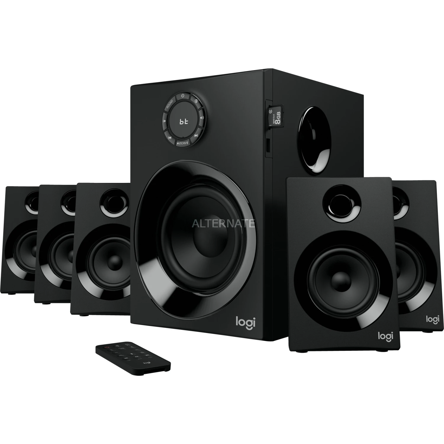 Lautsprecher Sets Logitech Z607, Lautsprecher (schwarz, Bluetooth, 160 W, Klinke, Cinch) 3 Lautsprecher Sets Logitech Z607, Lautsprecher (schwarz, Bluetooth, 160 W, Klinke, Cinch)