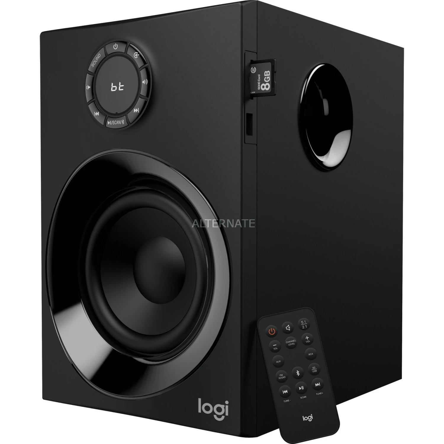 Lautsprecher Sets Logitech Z607, Lautsprecher (schwarz, Bluetooth, 160 W, Klinke, Cinch) 7 Lautsprecher Sets Logitech Z607, Lautsprecher (schwarz, Bluetooth, 160 W, Klinke, Cinch) – Bild 5