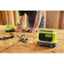 Lautsprecher Boxen Ryobi 18 V ONE+ Akku Bluetooth Box Mini, Lautsprecher (grün/schwarz, Ohne Akku) -Lautsprecher Verkäufe Ryobi 18 V ONE Akku Bluetooth Box Mini Lautsprecher@@1780159 4