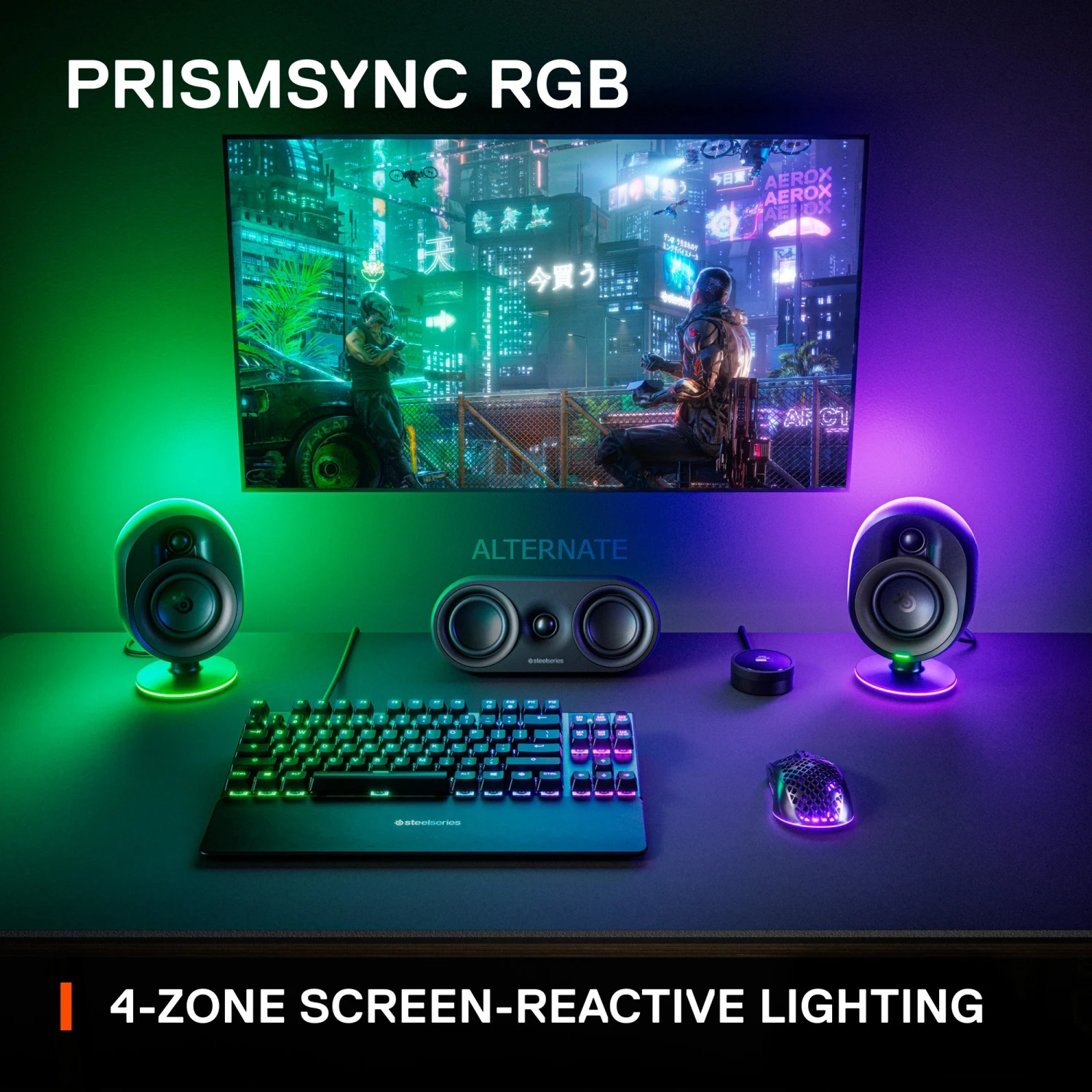 Lautsprecher Sets SteelSeries Arena 9, Lautsprecher (schwarz, 3.5 Mm Klinke, Bluetooth, Optischer Eingang) 8 Lautsprecher Sets SteelSeries Arena 9, Lautsprecher (schwarz, 3.5 Mm Klinke, Bluetooth, Optischer Eingang) – Bild 6